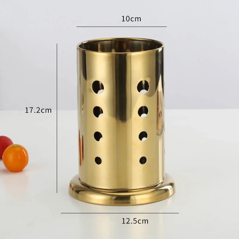 Stainless Steel Golden Chopstick Rack