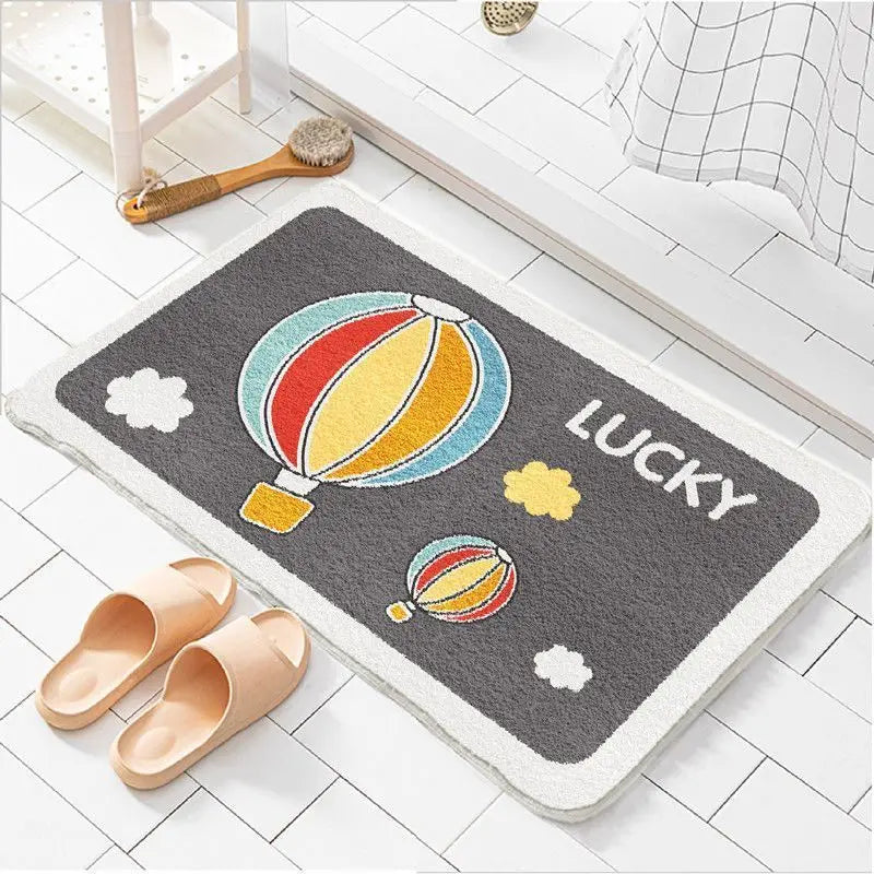 Cartoon Imitation Cashmere Bathroom Mat
