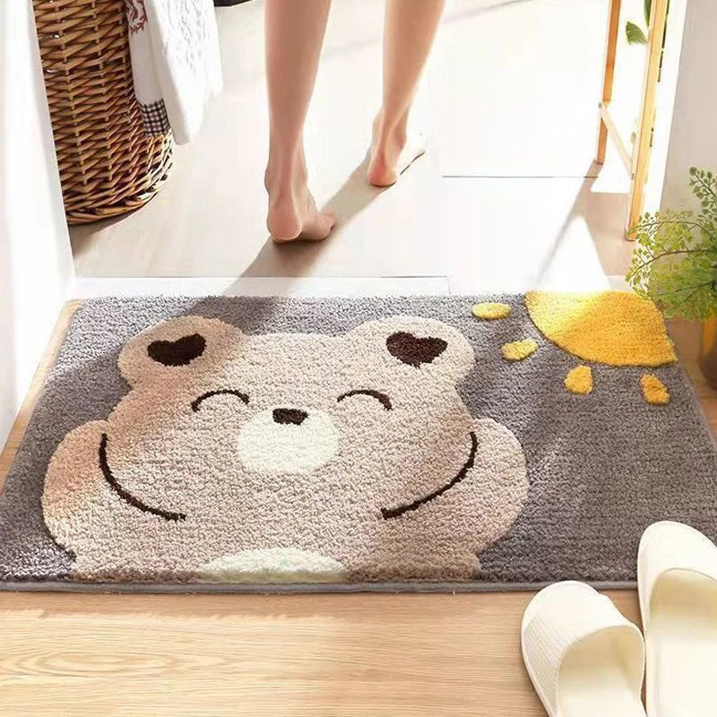 Cartoon Imitation Cashmere Bathroom Mat
