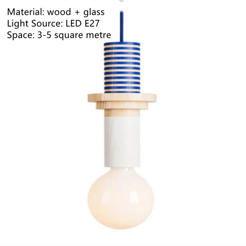 Solid Wood Decorative Hang Lamp