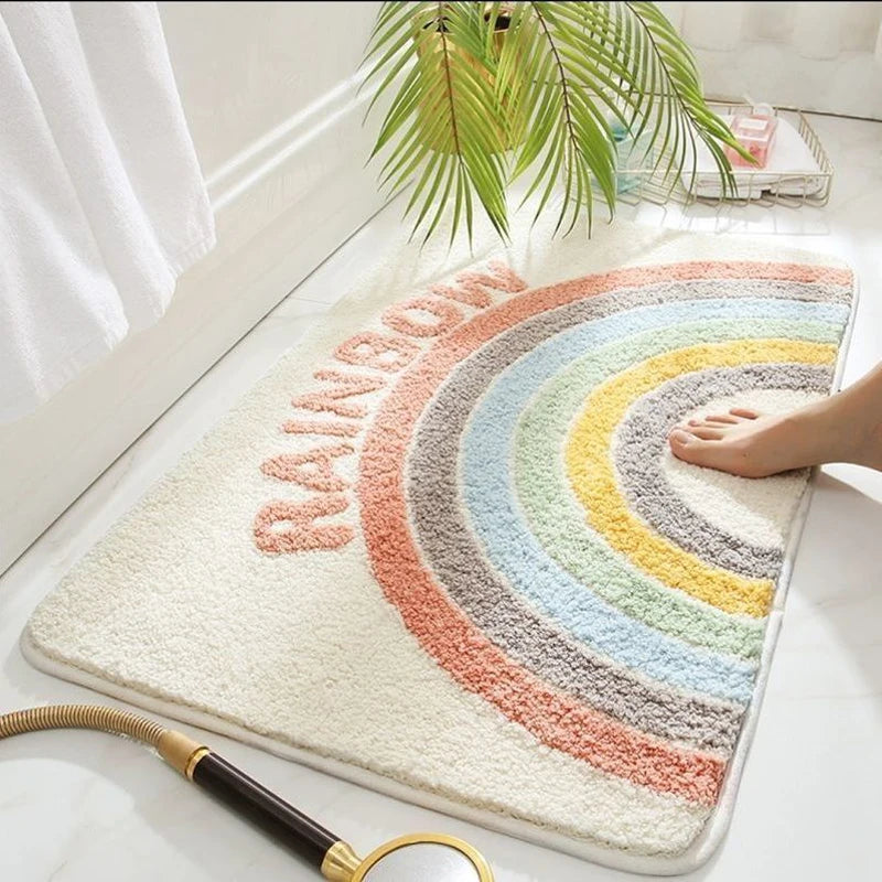 Cartoon Imitation Cashmere Bathroom Mat