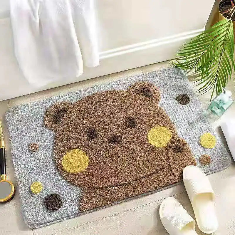 Cartoon Imitation Cashmere Bathroom Mat