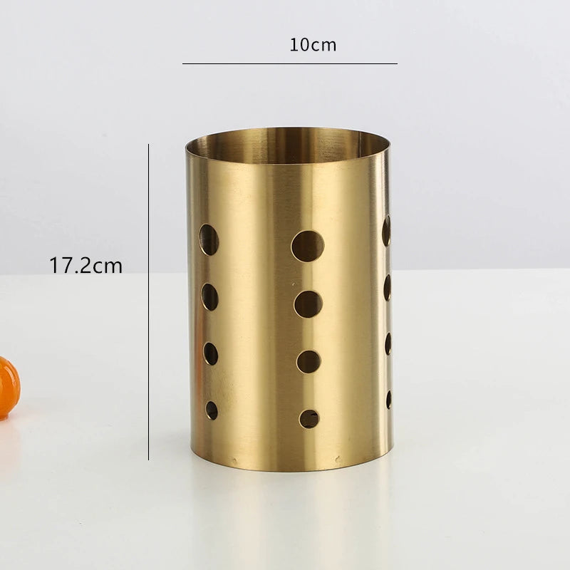 Stainless Steel Golden Chopstick Rack