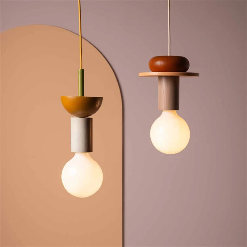 Solid Wood Decorative Hang Lamp