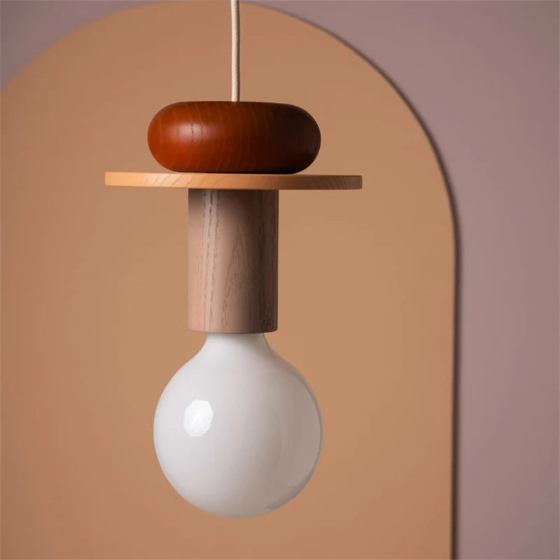 Solid Wood Decorative Hang Lamp