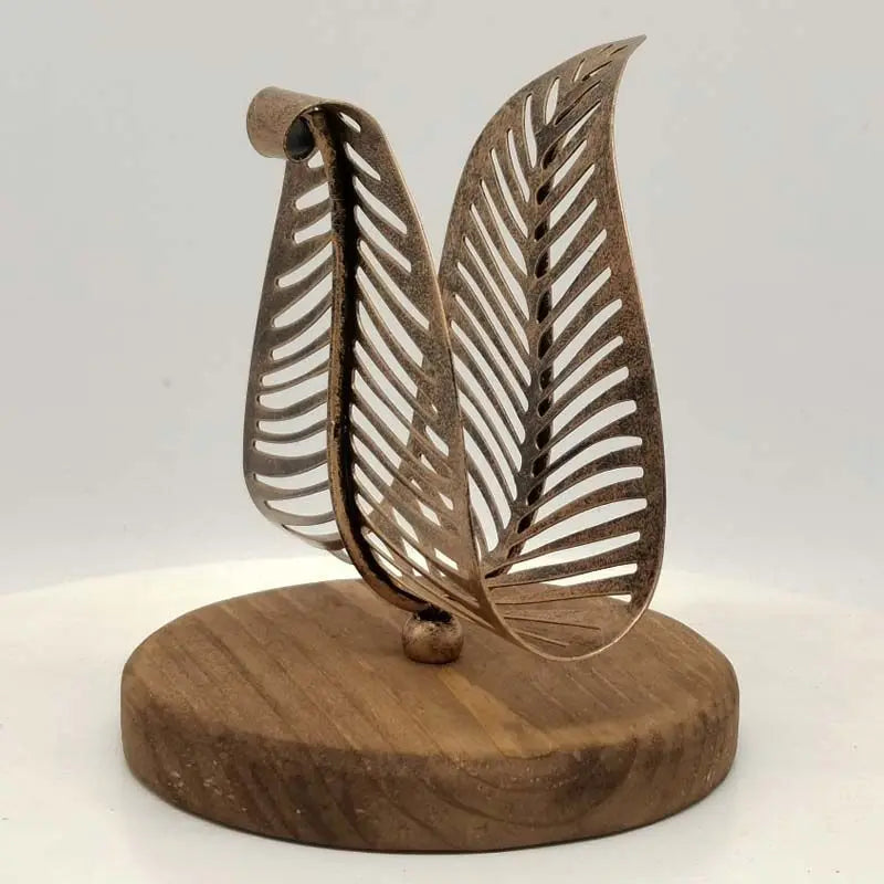 Vintage Leaf Table Tissue Holder Napkin Rack
