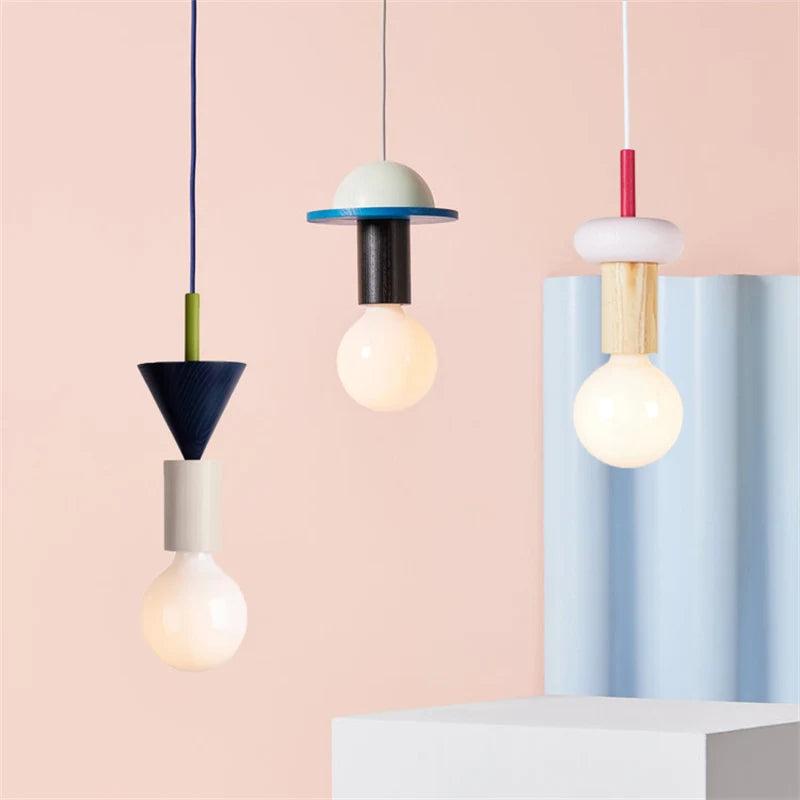 Solid Wood Decorative Hang Lamp