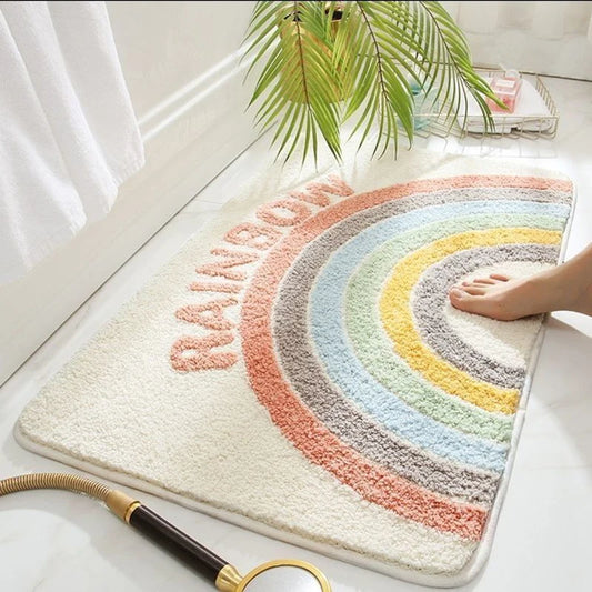 Cartoon Imitation Cashmere Bathroom Mat