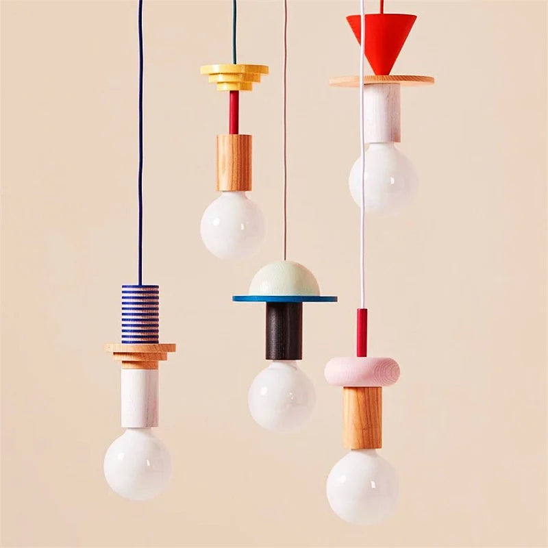 Solid Wood Decorative Hang Lamp