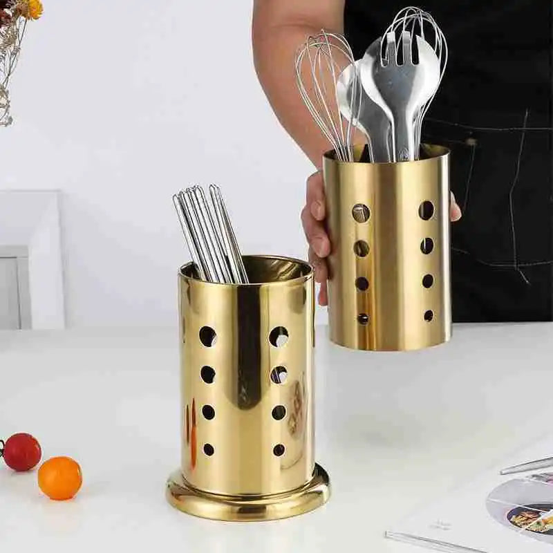 Stainless Steel Golden Chopstick Rack