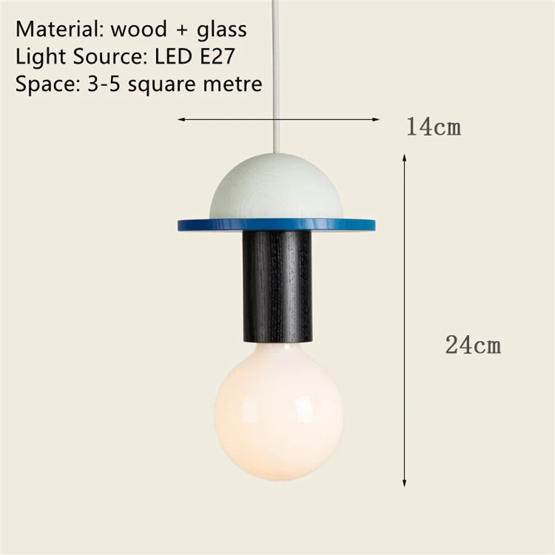 Solid Wood Decorative Hang Lamp