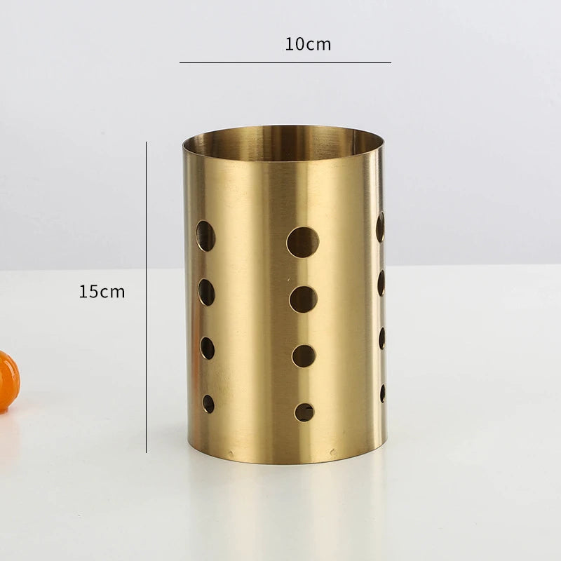 Stainless Steel Golden Chopstick Rack