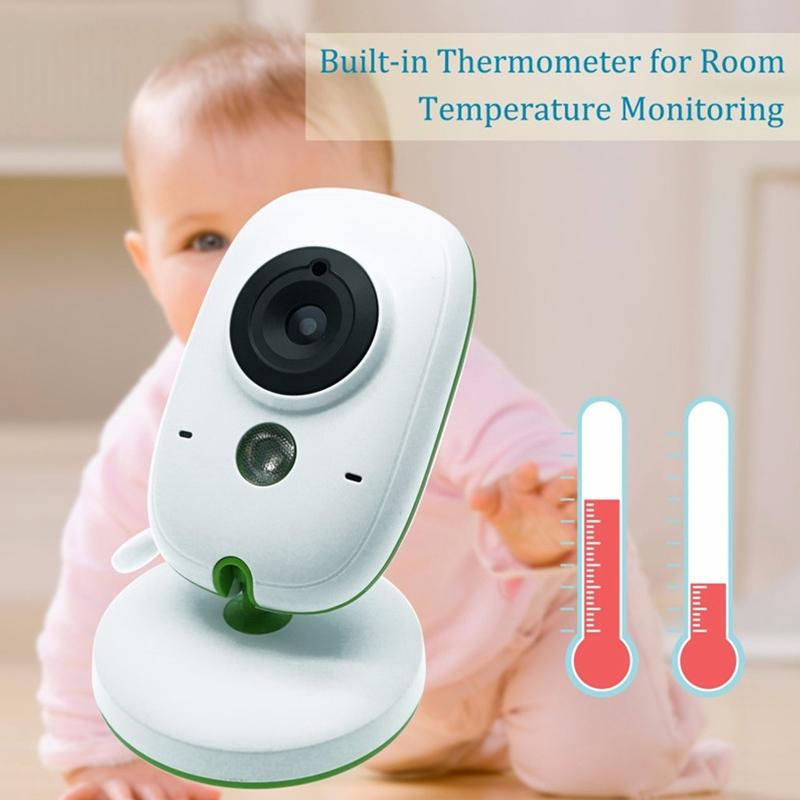 2.4 Wireless Baby Monitor With Lcd Night Vision & Two-Way Talk - White